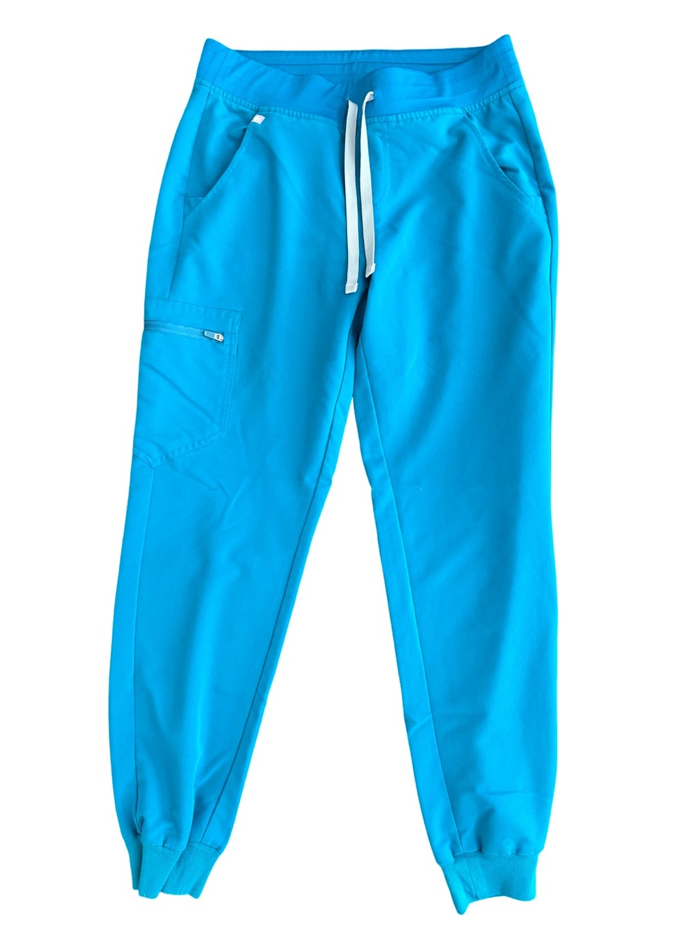 Figs Women’s Blue Drawstring Jogger Pants, Size Small